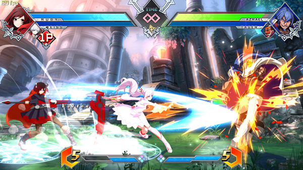 Two chararcters are fighting each other